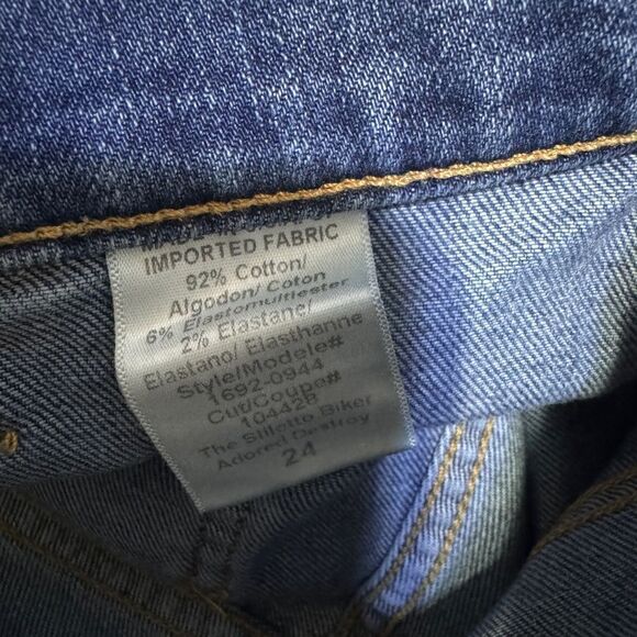 Current Elliott stiletto biker jeans size 24 - Picture 10 of 13